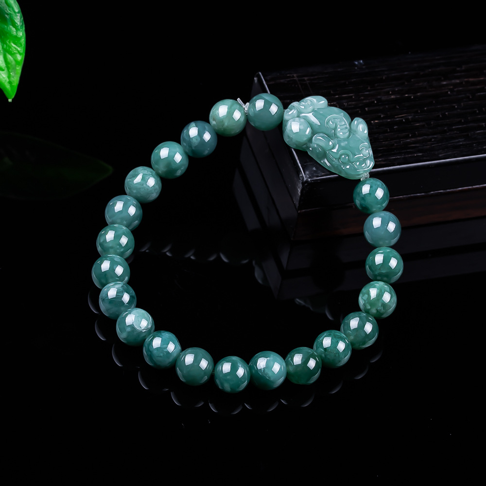 Jewelry & Watches Spółka Z Ograniczoną Odpowiedzialnością Sp Z Oo - Natuurlijke Birmese Jadeïet Bixiu Armband Vintage