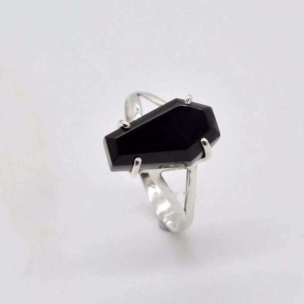Gothic Skull Ring - Vintage Vampier Halloween Punk Gothic Zwart