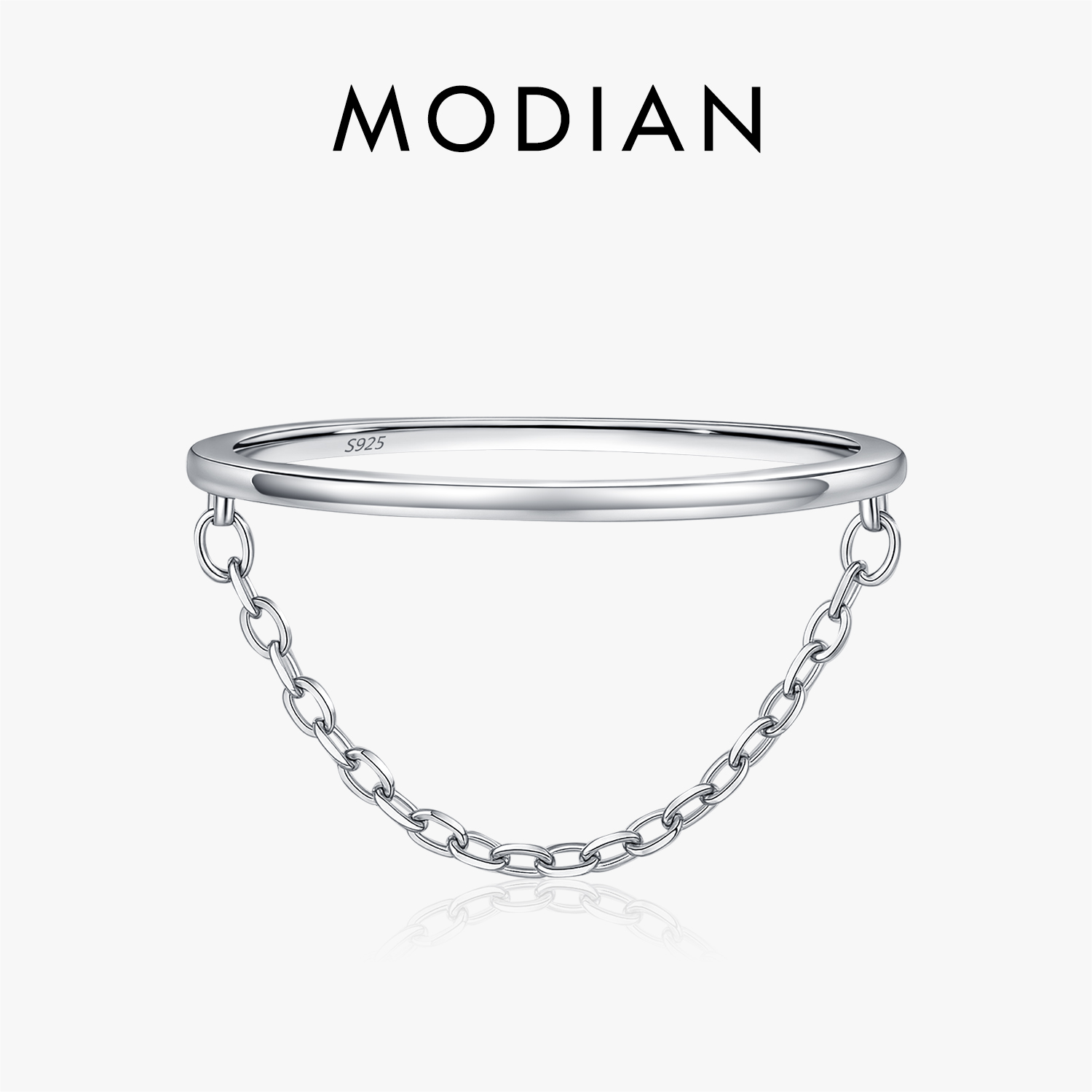 Minimalist Ring Stackable - MODIAN 925 Sterling Zilver Kwastje Stapelbare