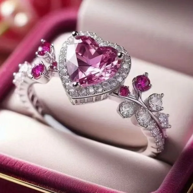 Couple Ring Set - Hot-selling nieuwe paar paarse diamanten damesring