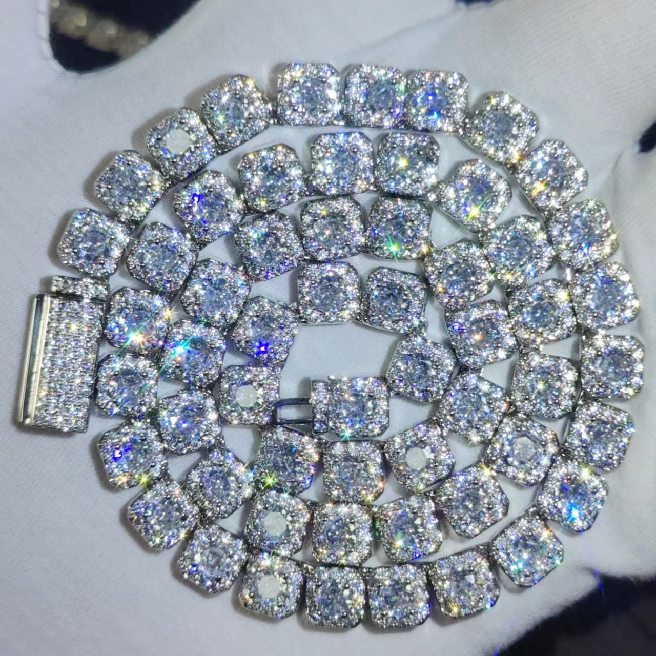 Tennis Bracelet Cubic - HHIOK Geclusterde Diamant Tennis Ketting Miami