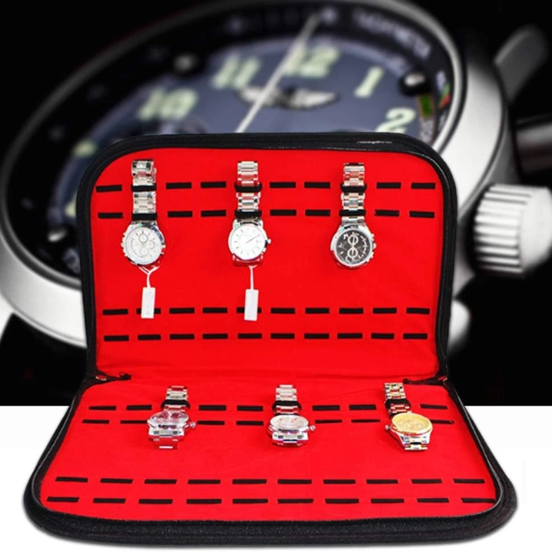 Jewelry Watches Box - 20 slots horloge-opbergtas Handig reishorlogetasje Herenhorlogedoos