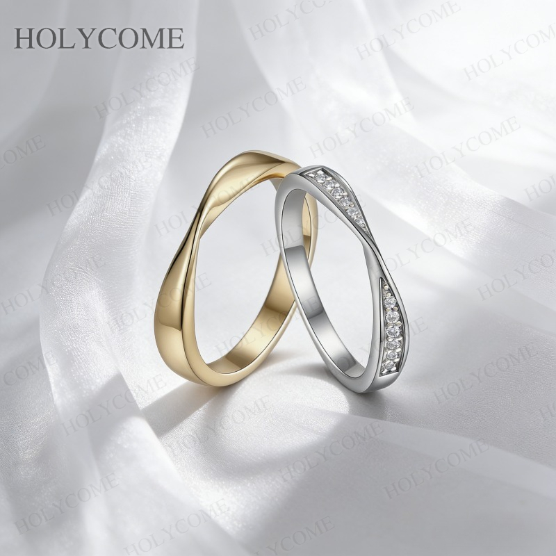 Couple Ring Set - Moissanite Paar Ringen 925 Sterling Zilver