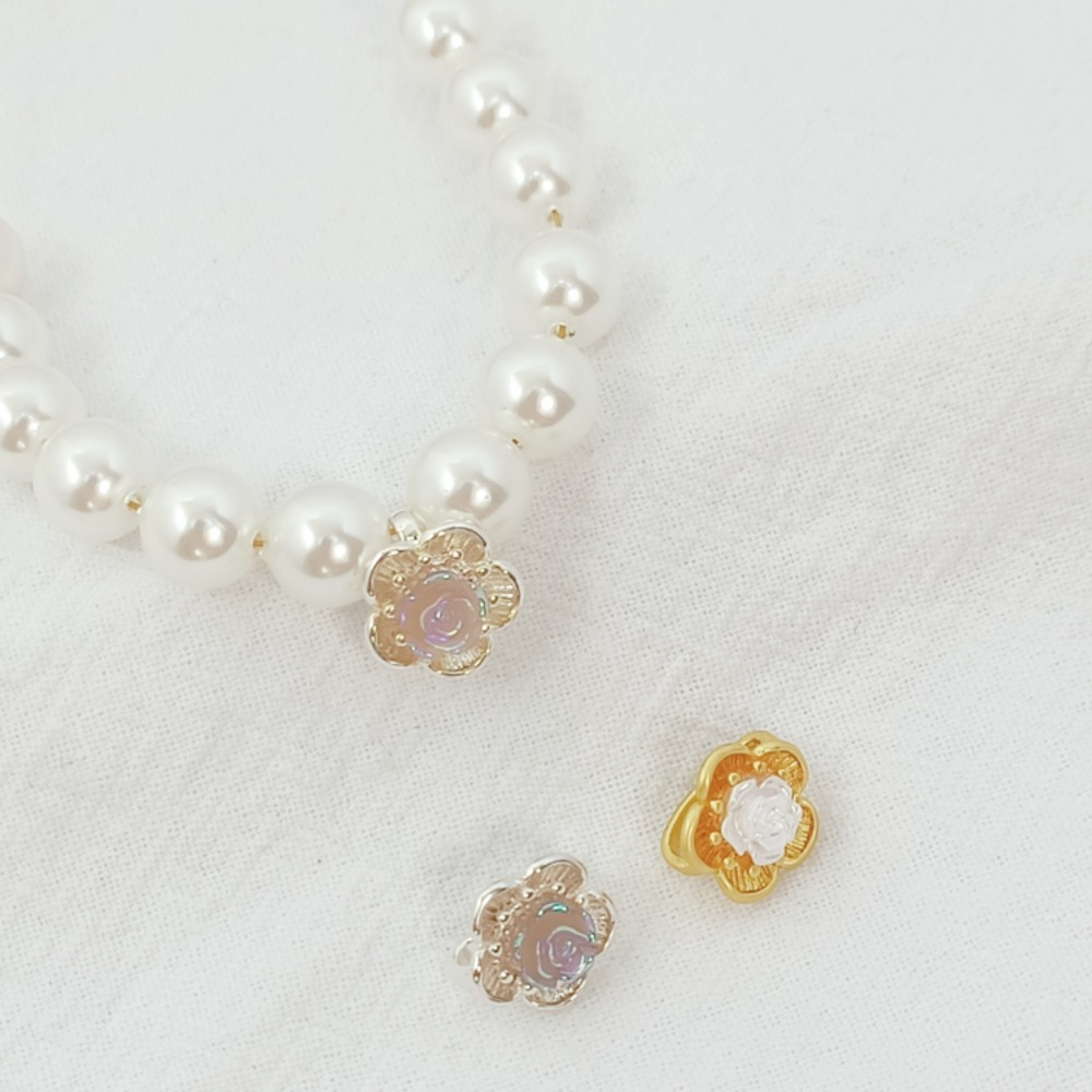 Rose Gold Bracelet - Zilveren 18K oude stijl gouden roos