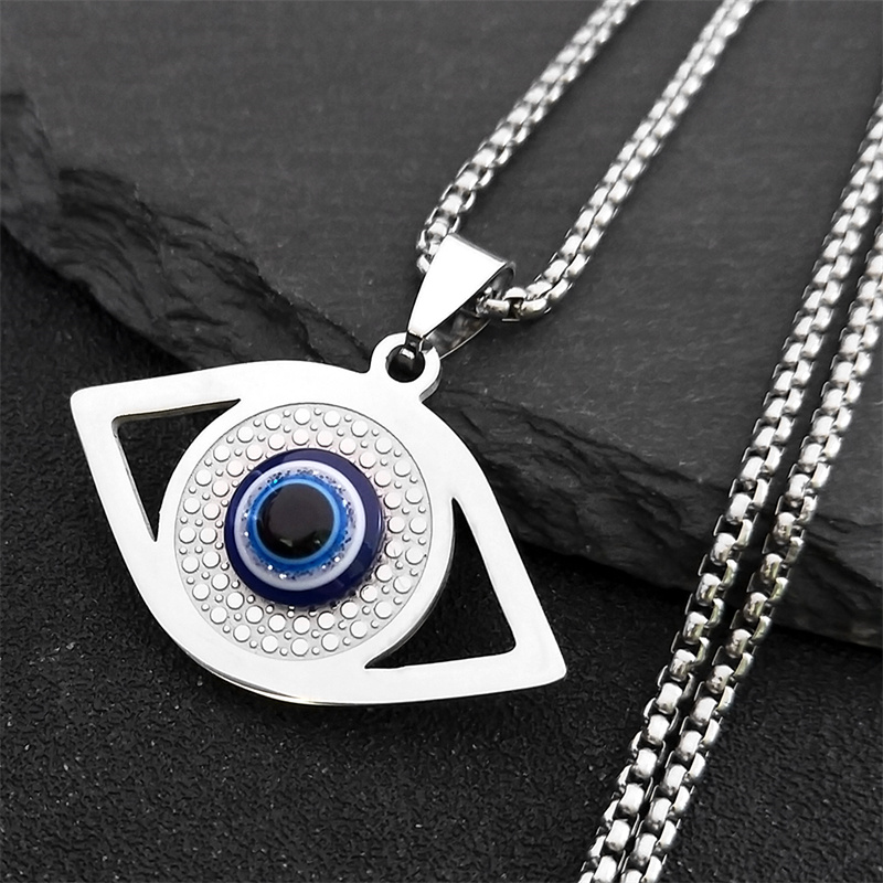 Jewelry & Watches Spółka Z Ograniczoną Odpowiedzialnością Sp Z Oo - Islam Hamsa Evil Blue Eye ketting