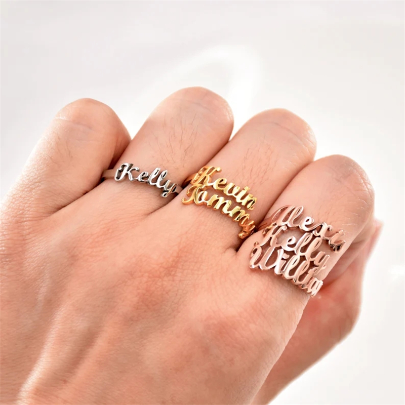 Couple Ring Set - Familie Ringen Voor Mannen Vrouwen Custom