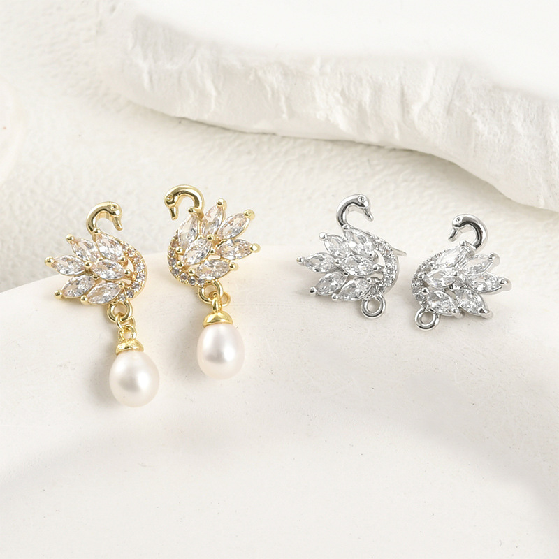Pearl Stud Earrings - 14k gegalvaniseerd echt goud kleurbehoud prachtige