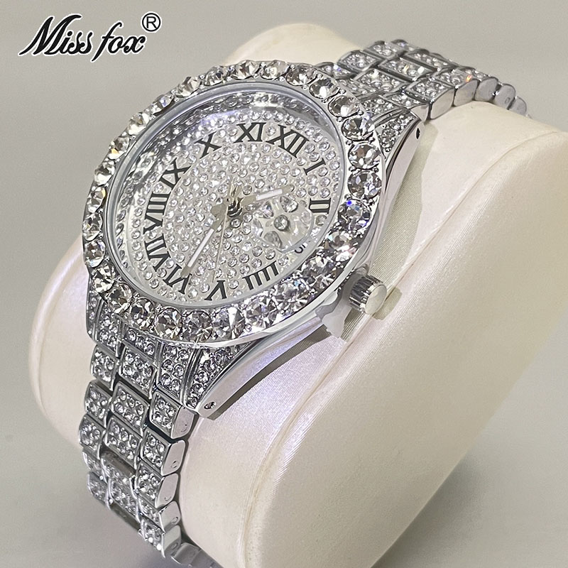 Jewelry And Watches Luxury Brand - Luxe sieraden horloge voor vrouwen hiphop