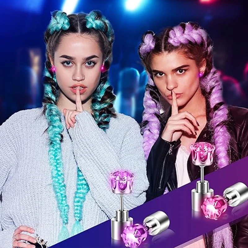 1 paar Led Light Up Ear Stud B - Diamond Stud Earrings recensie en prijs
