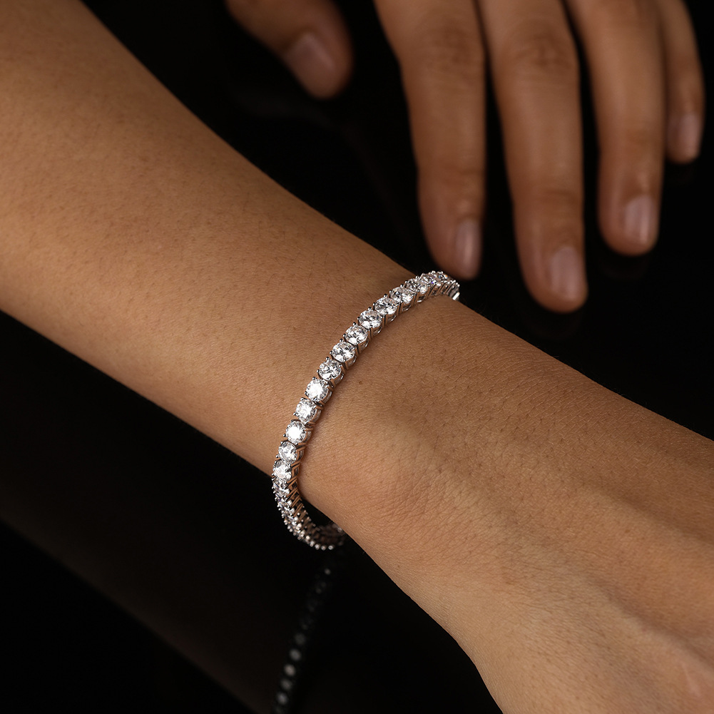 Nieuwe 925 Sterling Zilver 3MM - Tennis Bracelet Cubic recensie en prijs