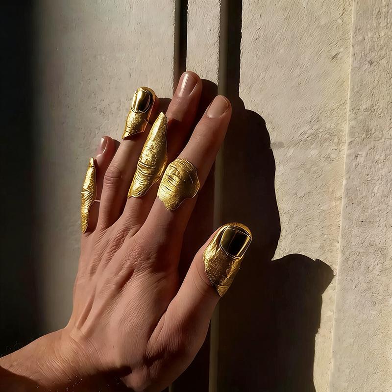 1/5 stuks onregelmatige textuu - Minimalist Ring Stackable recensie en prijs