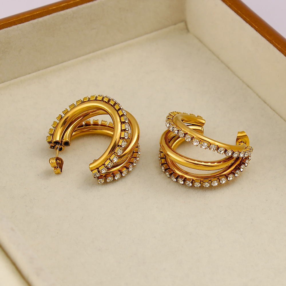 DIY accessoires Exquise C-vorm - Diamond Stud Earrings recensie en prijs