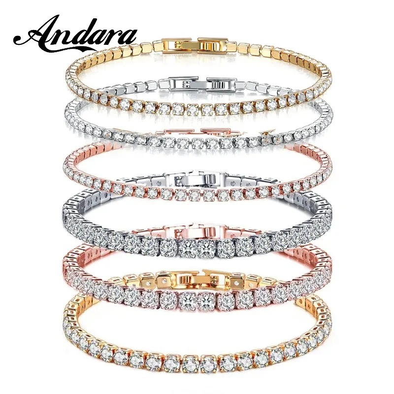925 Sterling Zilver Rose Gold  - Tennis Bracelet Cubic recensie en prijs