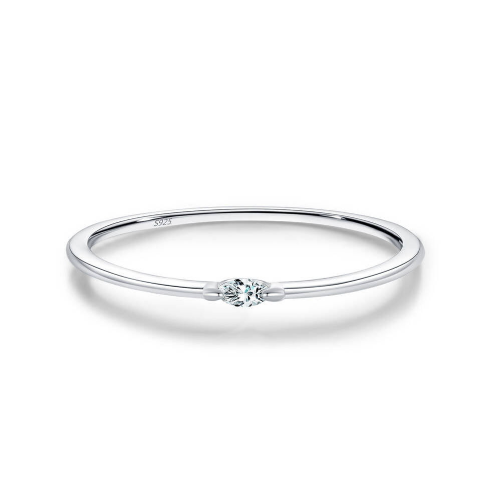 Marquise geslepen D VVS1 Moiss - Minimalist Ring Stackable recensie en prijs