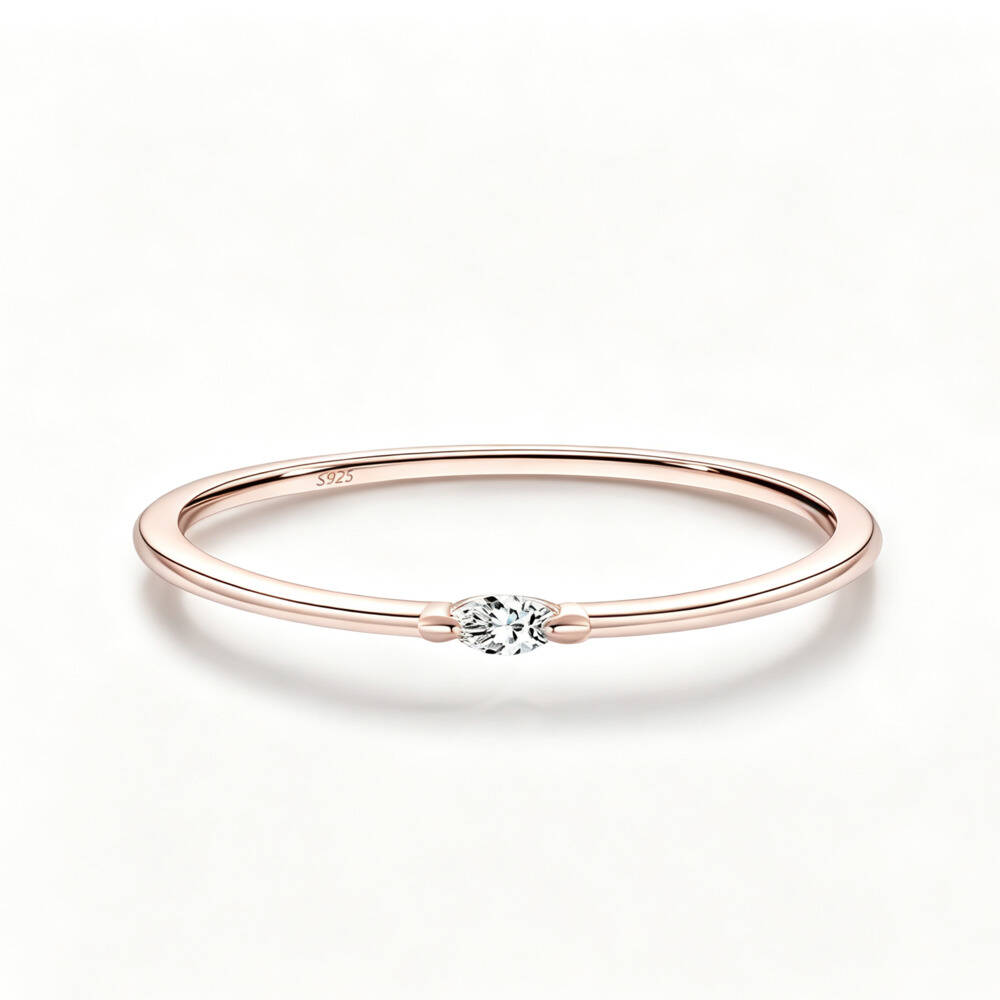 Marquise geslepen D VVS1 Moiss - Minimalist Ring Stackable recensie en prijs