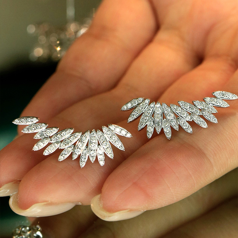 Aazuo 18K Wit Goud Geel Goud E - Diamond Stud Earrings recensie en prijs