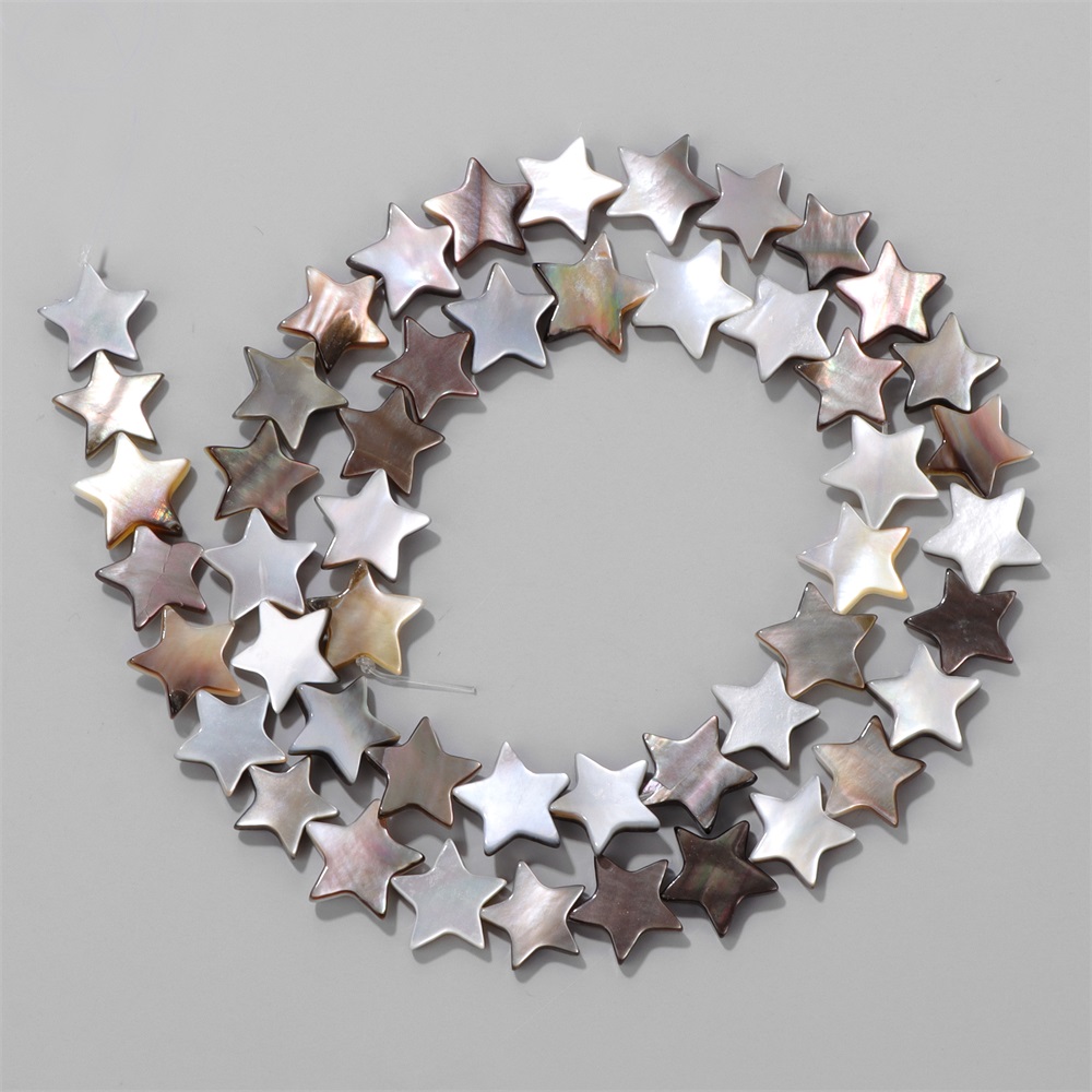 8/10/12Mm Ster Vorm Zwart Grij - Pearl Stud Earrings recensie en prijs