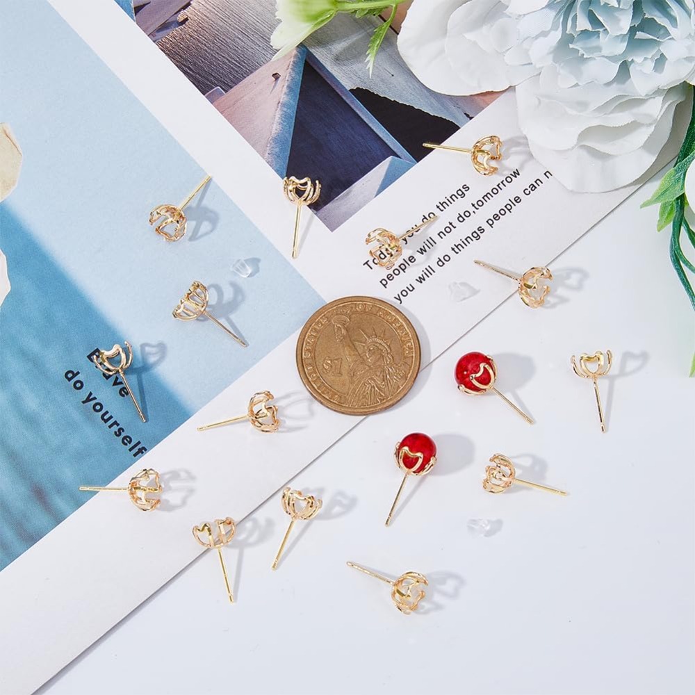 30 Stuks Oorbel Montage 4-Hart - Pearl Stud Earrings recensie en prijs