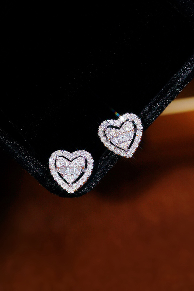 LUOWEND 100% 18K Witgouden Oor - Diamond Stud Earrings recensie en prijs