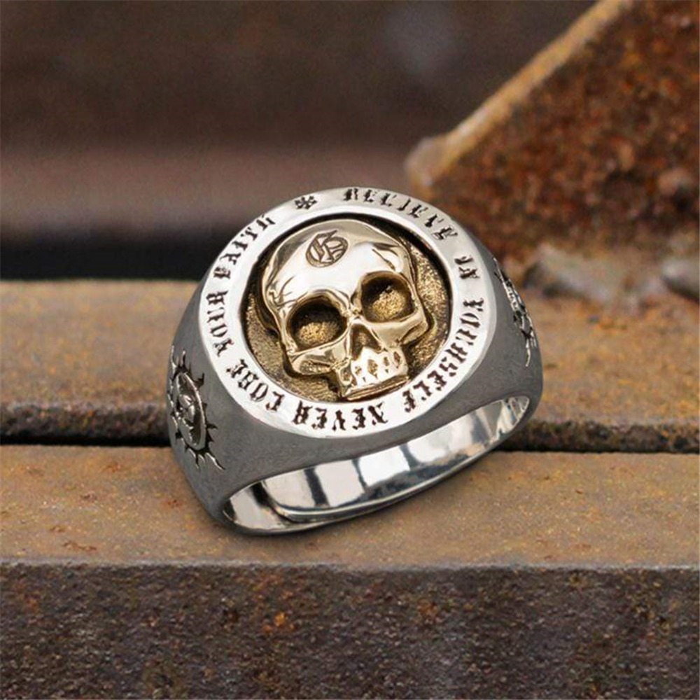S925 Sterling Zilver Mode Mann - Gothic Skull Ring recensie en prijs