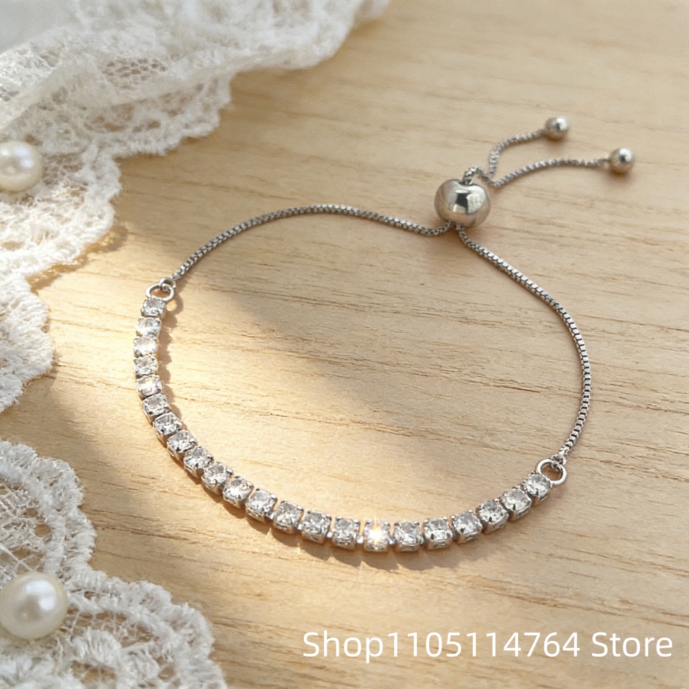 925 sterling zilveren verstelb - Tennis Bracelet Cubic recensie en prijs