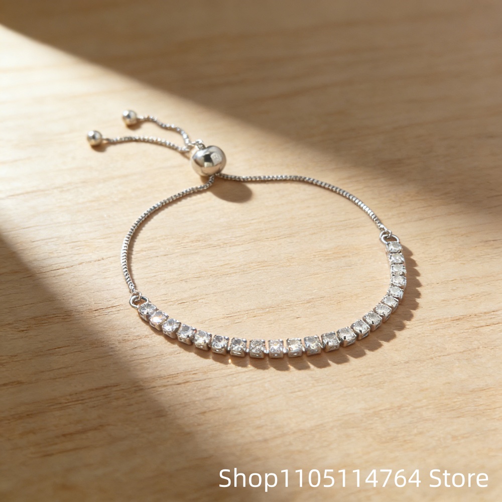 925 sterling zilveren verstelb - Tennis Bracelet Cubic recensie en prijs