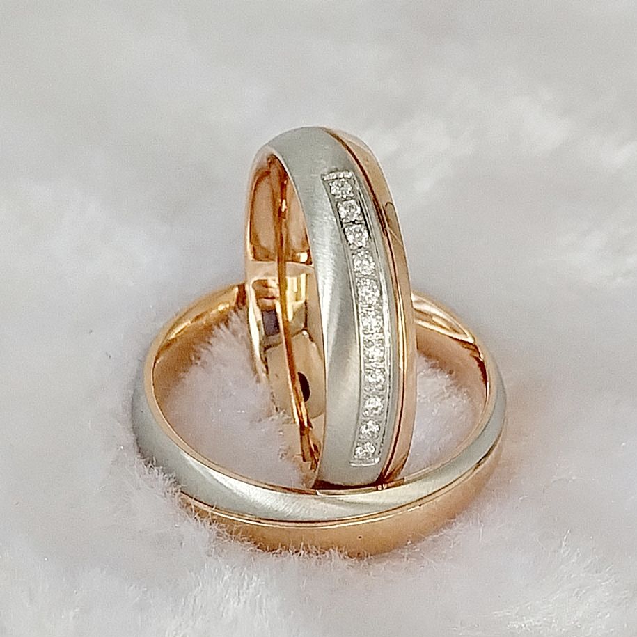 Designer handgemaakte 18K rosé - Couple Ring Set recensie en prijs