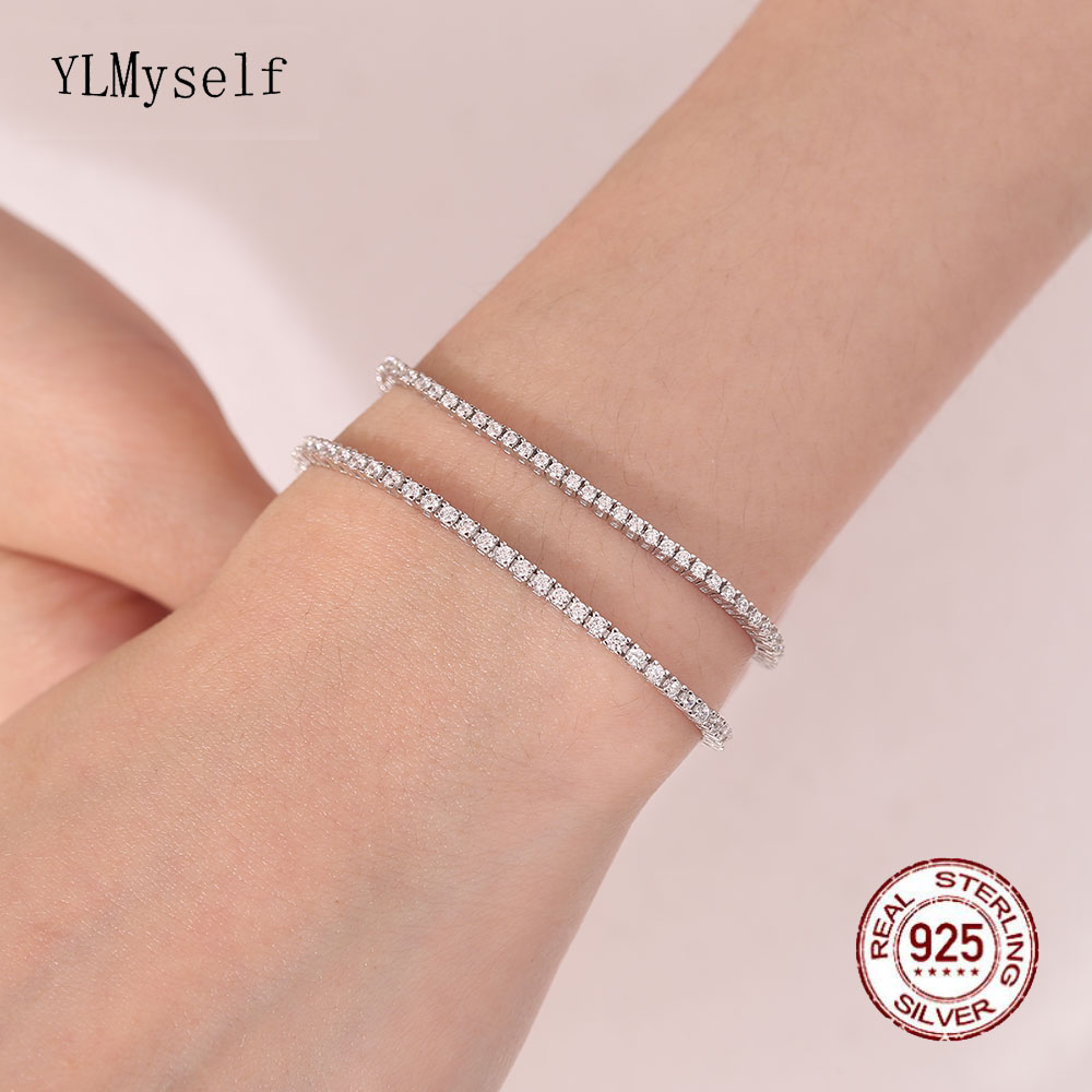 Echt Zilver 1.75mm/1.5mm Witte - Tennis Bracelet Cubic recensie en prijs