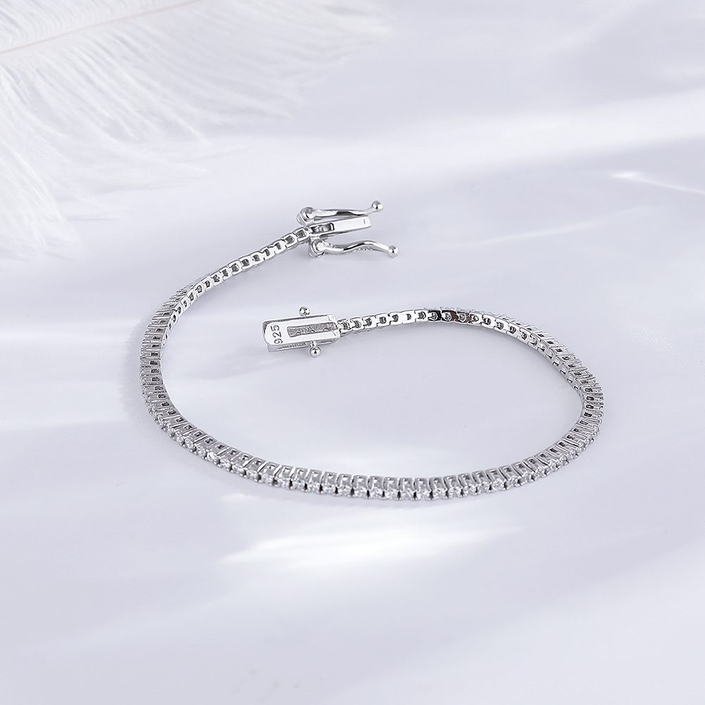 Echt Zilver 1.75mm/1.5mm Witte - Tennis Bracelet Cubic recensie en prijs