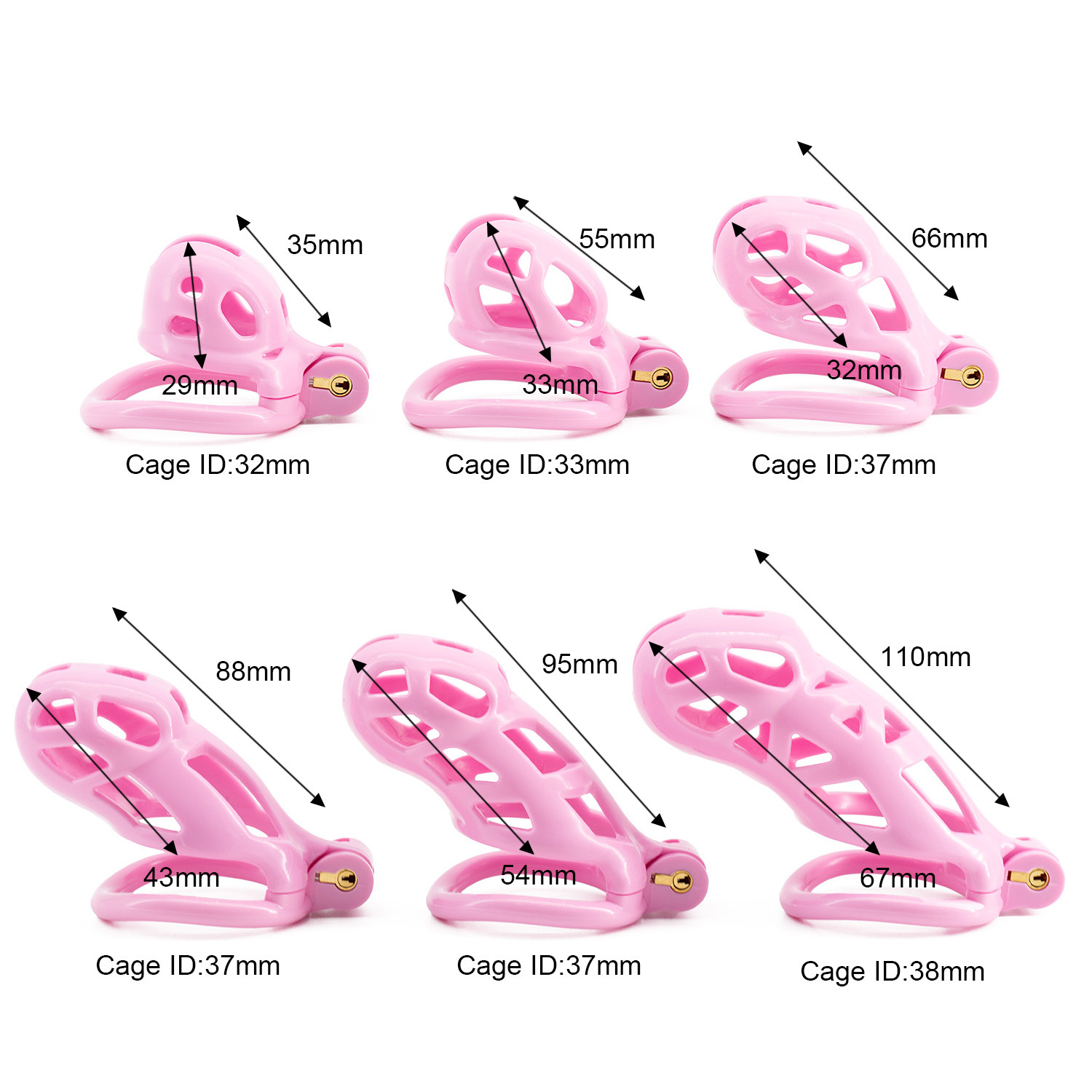6 maten CB Nylon Kuisheidskooi - Couple Ring Set recensie en prijs