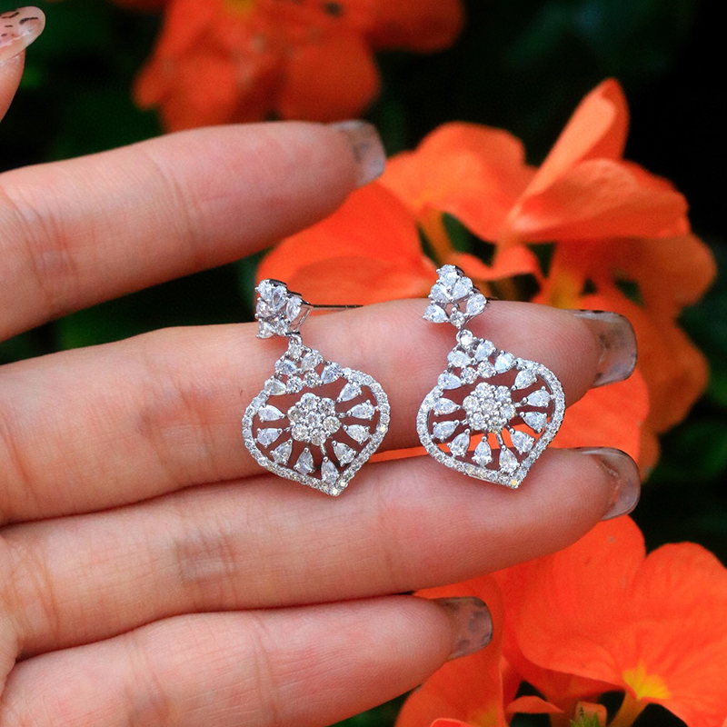 Aazuo 18K massief witgoud echt - Diamond Stud Earrings recensie en prijs