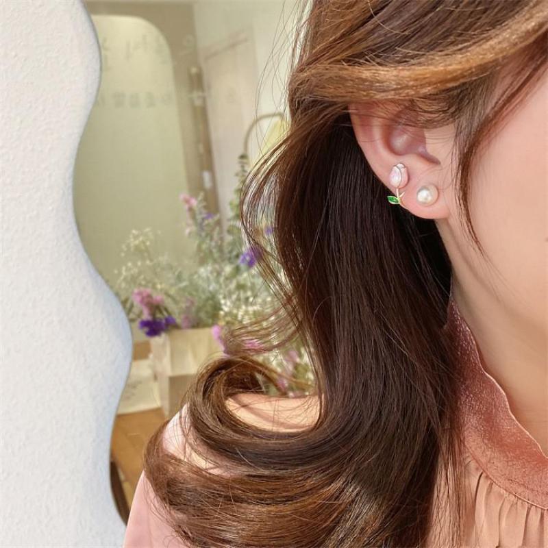 925 zilveren naald Koreaanse m - Pearl Stud Earrings recensie en prijs