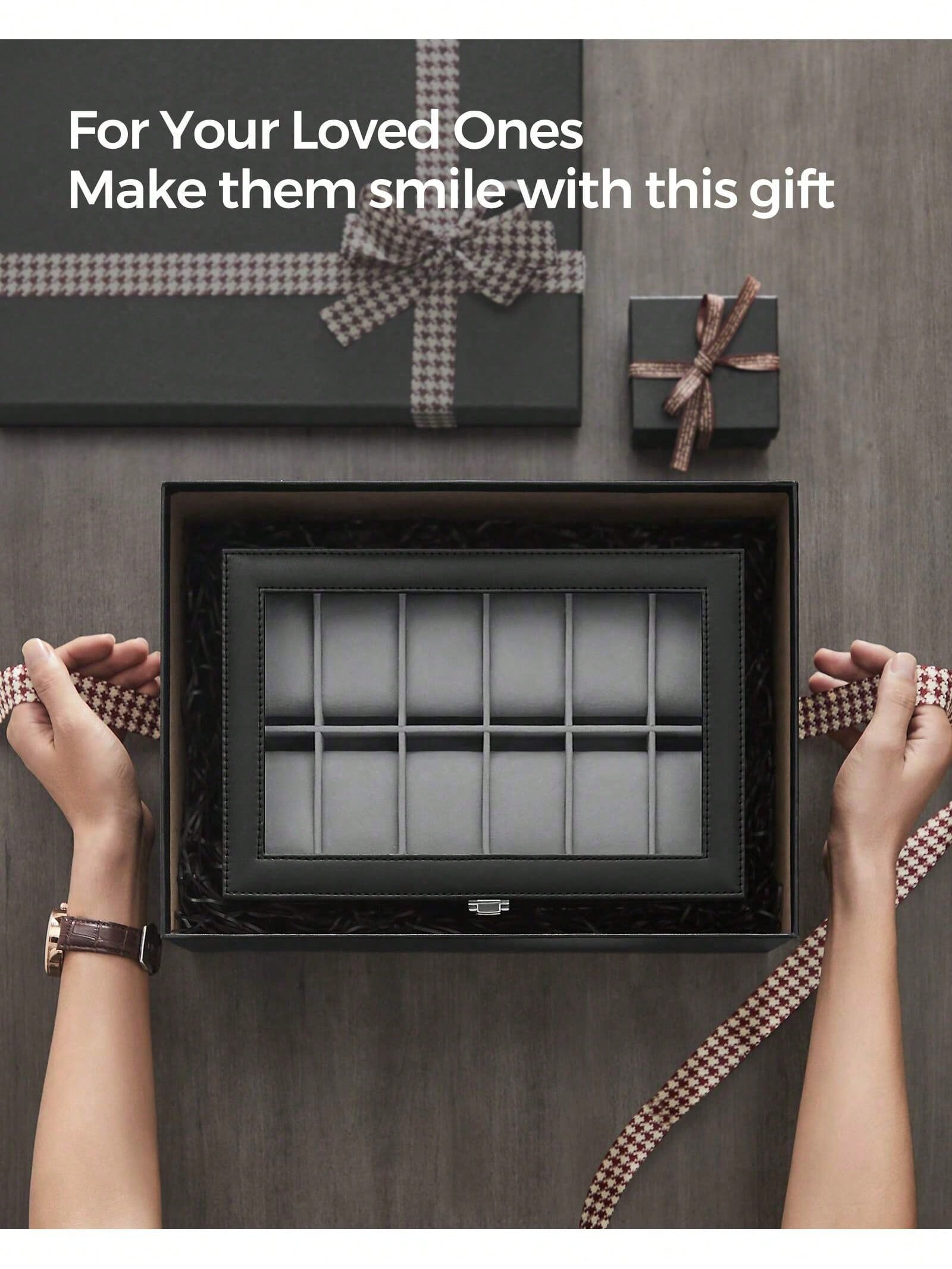 12-vakjes afsluitbare horloged - Jewelry Watches Box recensie en prijs