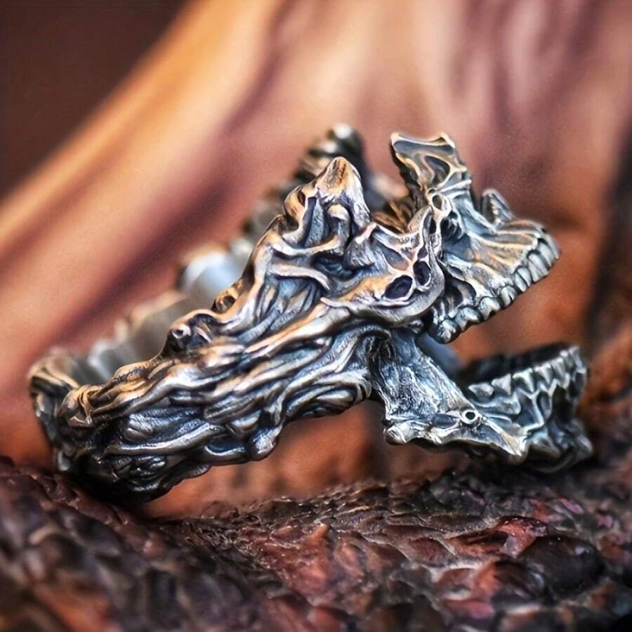 Vintage gotische doodshoofdmas - Gothic Skull Ring recensie en prijs
