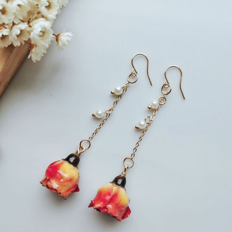 Elegante onsterfelijke roos pa - Pearl Stud Earrings recensie en prijs