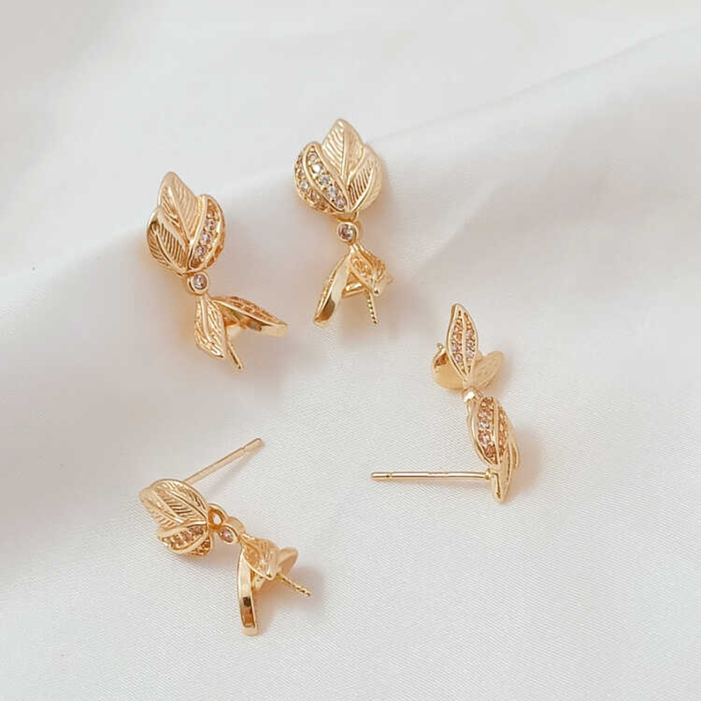 14K Micro-zirkonium Barok Gebo - Pearl Stud Earrings recensie en prijs