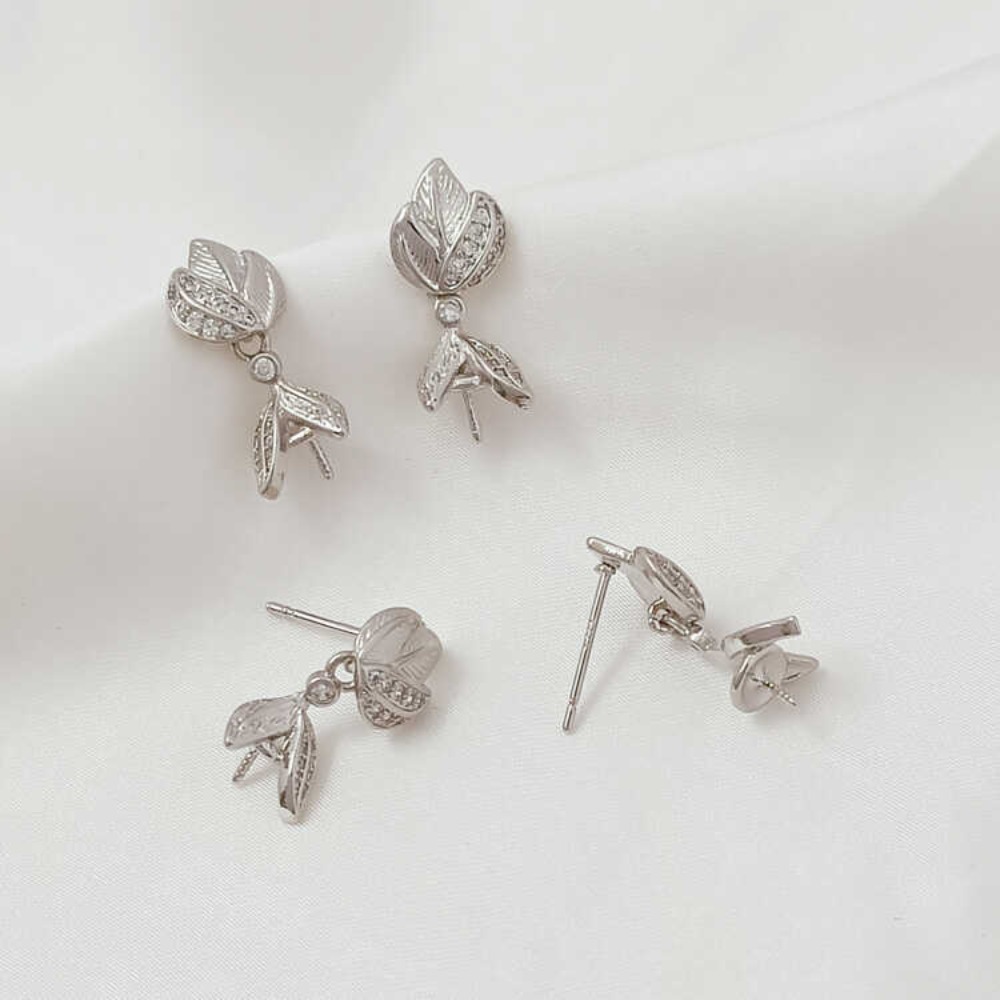 14K Micro-zirkonium Barok Gebo - Pearl Stud Earrings recensie en prijs
