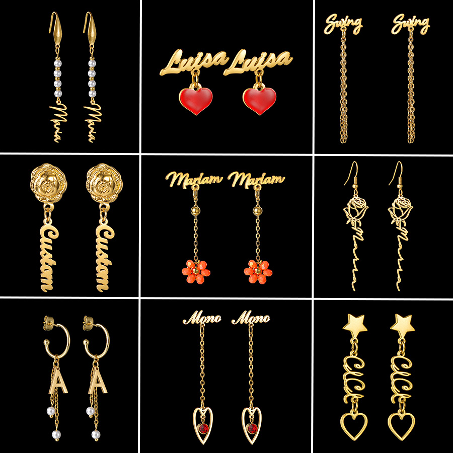 Auxauxme Aangepaste naam oorbe - Pearl Stud Earrings recensie en prijs