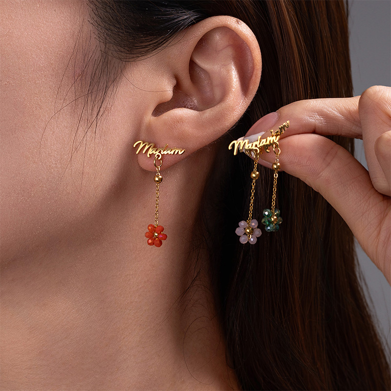 Auxauxme Aangepaste naam oorbe - Pearl Stud Earrings recensie en prijs