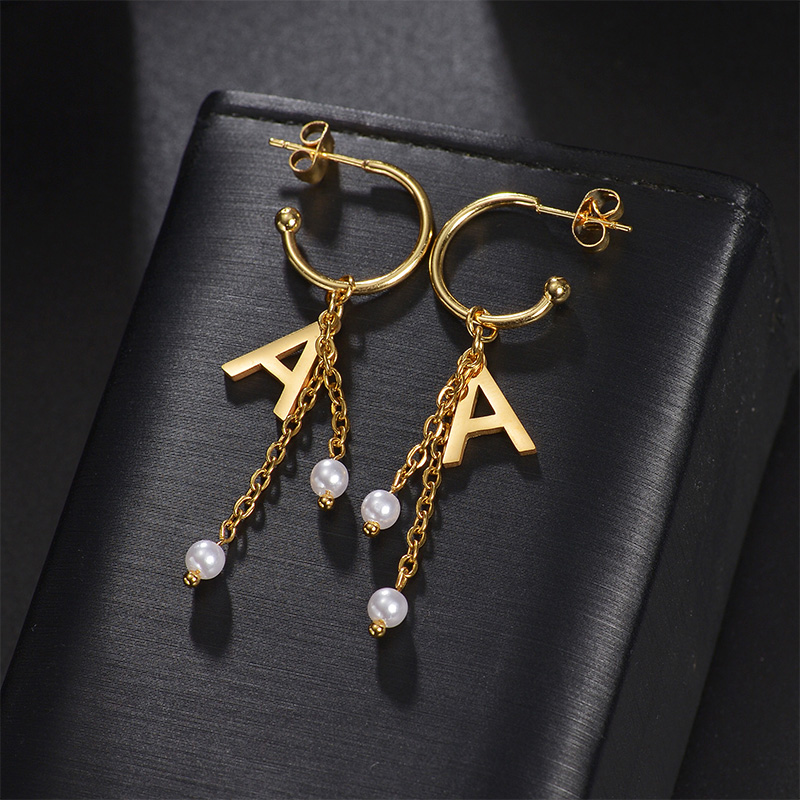 Auxauxme Aangepaste naam oorbe - Pearl Stud Earrings recensie en prijs