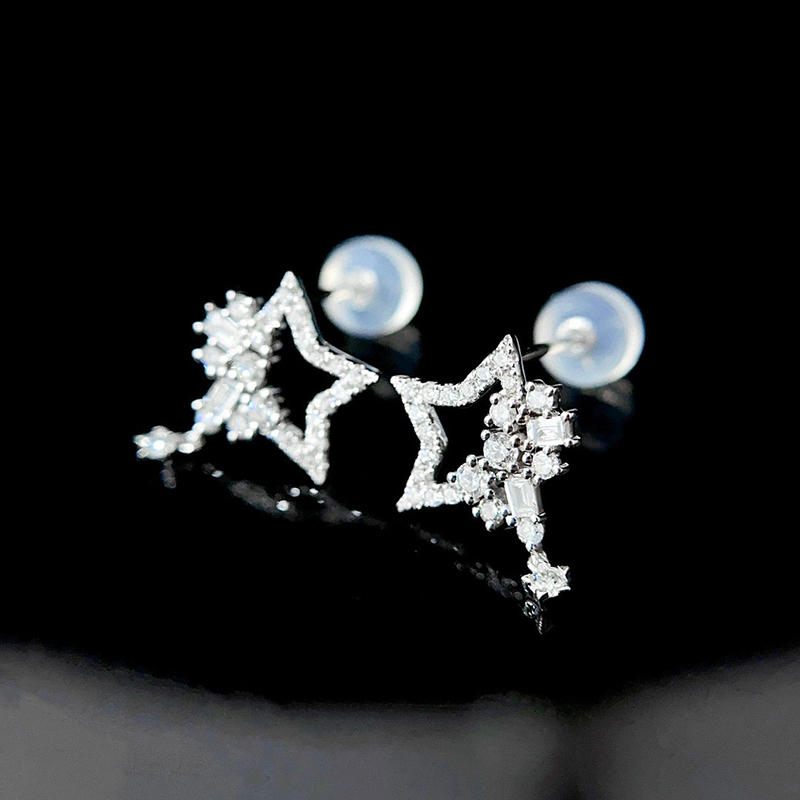 KUGG 100% 18K Wit Goud Oorbell - Diamond Stud Earrings recensie en prijs