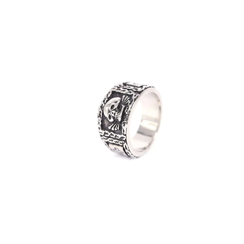 Heren Vintage roestvrijstalen  - Gothic Skull Ring recensie en prijs