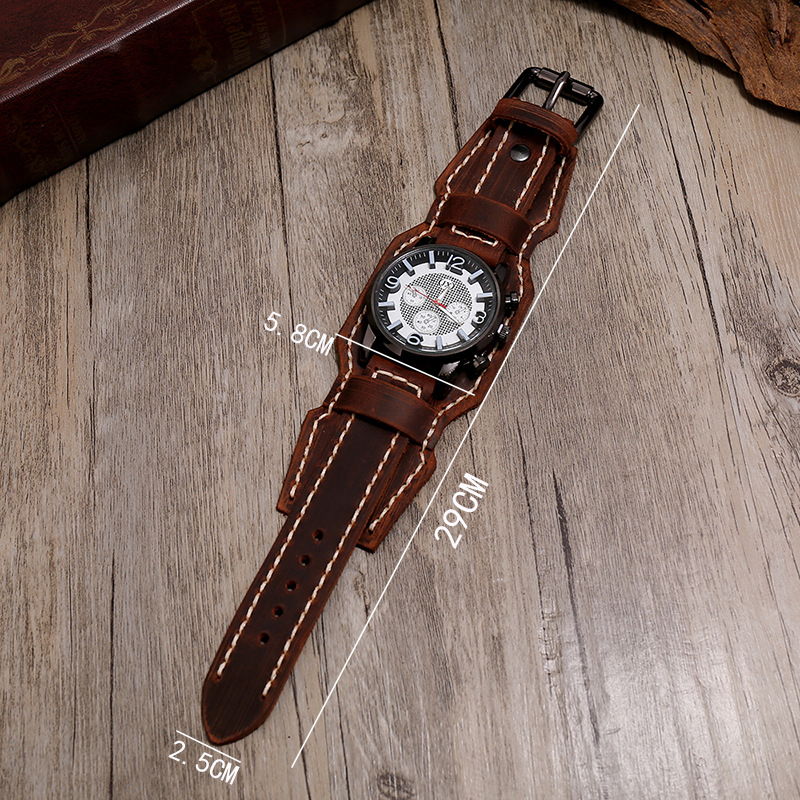 Punk Vintage Echt Lederen Band - Jewelry Watches Vintage recensie en prijs