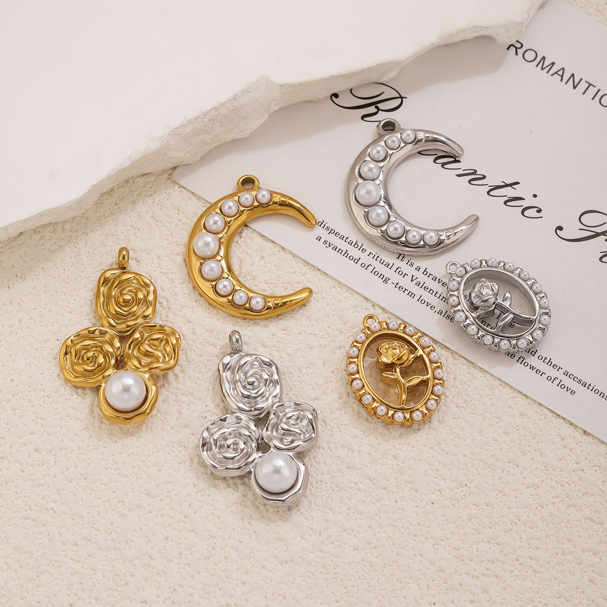 5 stuks roestvrij staal 18K ve - Rose Gold Bracelet recensie en prijs