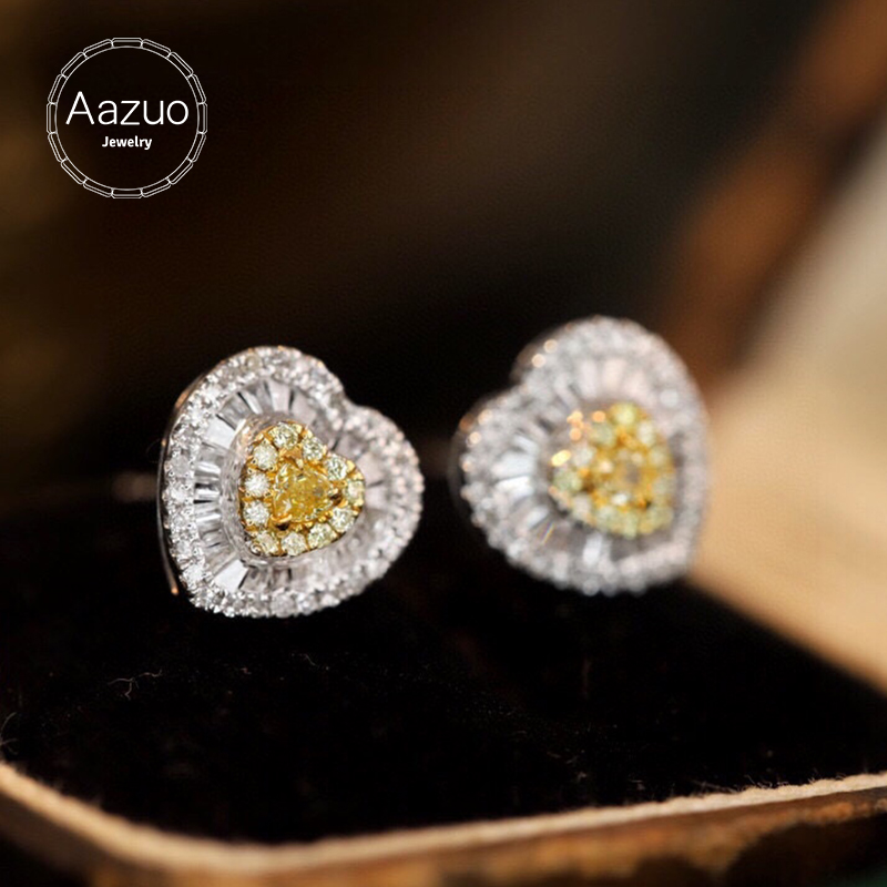 Kazuo Echte 18K Massief Wit Go - Diamond Stud Earrings recensie en prijs