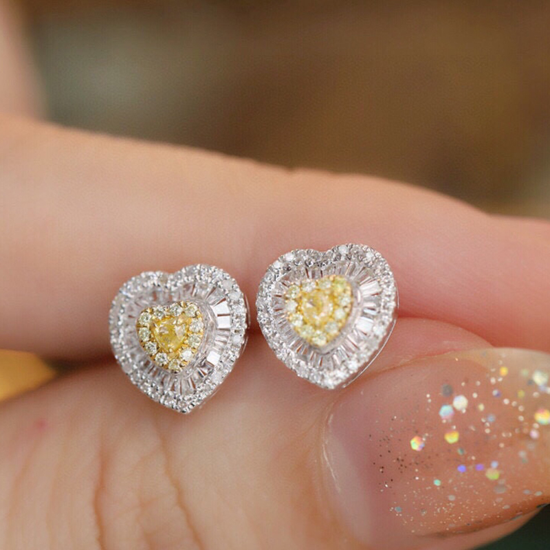 Kazuo Echte 18K Massief Wit Go - Diamond Stud Earrings recensie en prijs