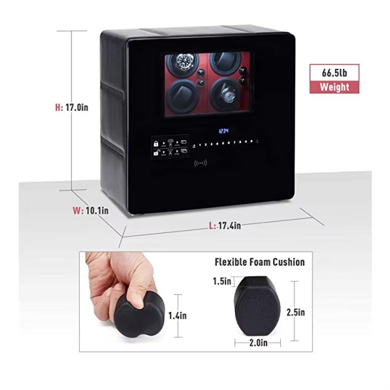 Luxe horlogewinderdoos met 12  - Jewelry Watches Box recensie en prijs