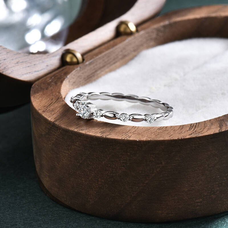 925 Sterling Zilver Bamboe Sta - Minimalist Ring Stackable recensie en prijs