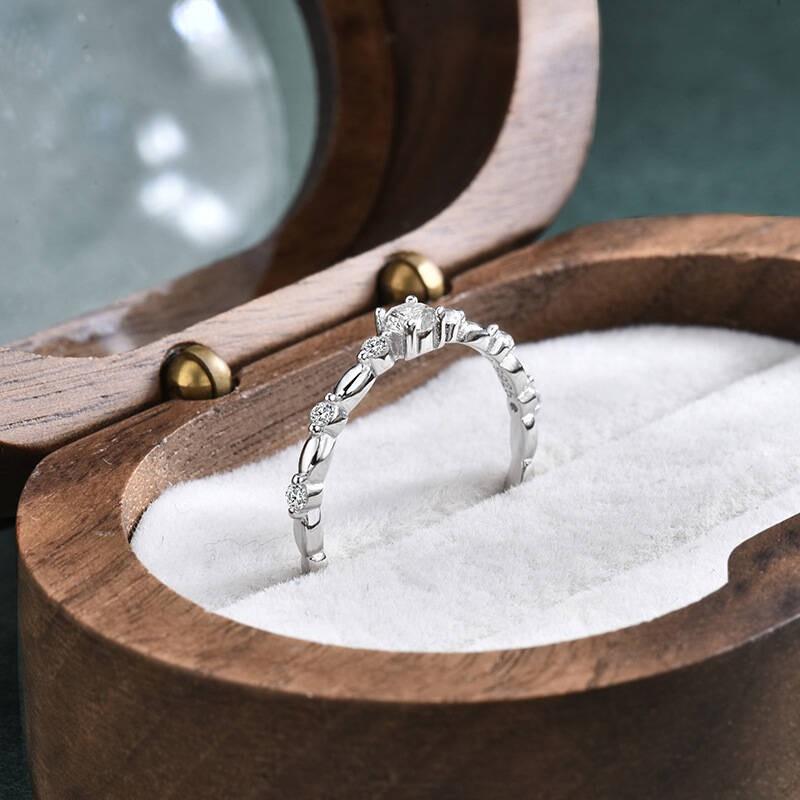 925 Sterling Zilver Bamboe Sta - Minimalist Ring Stackable recensie en prijs