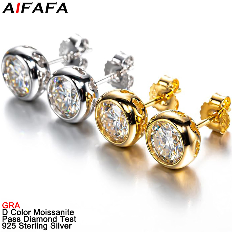 Echte D Kleur Moissanite Diama - Diamond Stud Earrings recensie en prijs